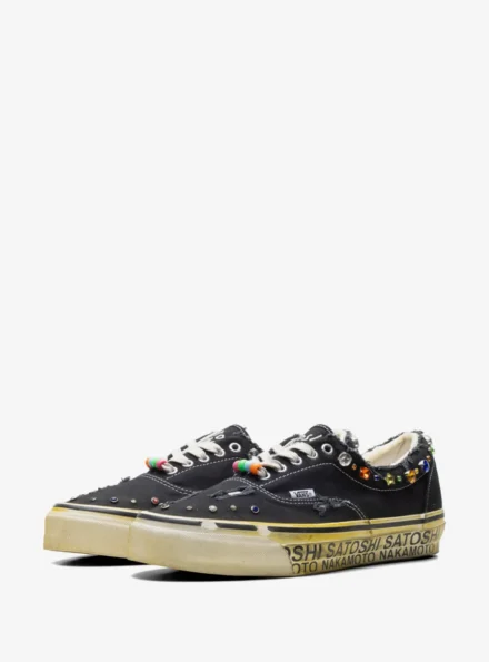 Vans Embellished Distressed Sneakers